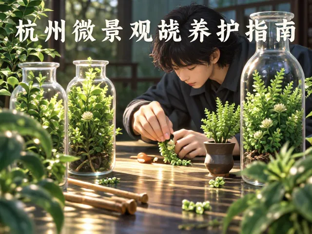 杭州生态瓶制作，卷柏微景观养护指南，打造桌面绿色角落