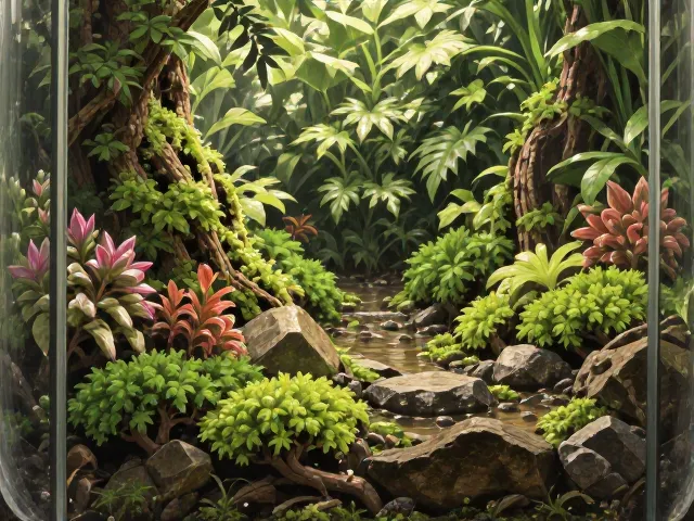 大灰藓生态瓶怎么搭?植物搭配美学指南,打造治愈系微景观