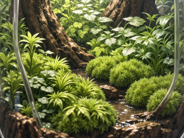 大灰藓生态瓶怎么搭?植物搭配美学指南,打造治愈系微景观