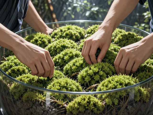 生态瓶基础铺苔手法,打造完美生态平衡,新手必看教程