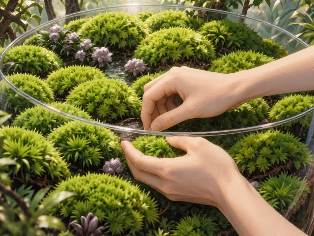 生态瓶基础铺苔手法,打造完美生态平衡,新手必看教程