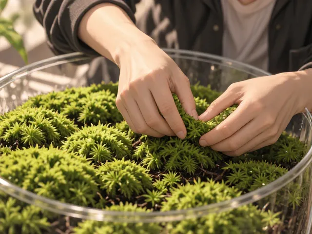 生态瓶基础铺苔手法,打造完美生态平衡,新手必看教程