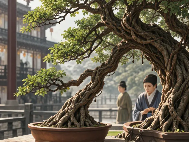 明清流派纷呈,榕树盆景如何运用三远法打造意境?