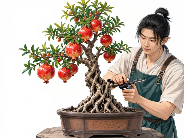 榕树盆景换盆修根教程，花果类梅花石榴金弹子养护指南