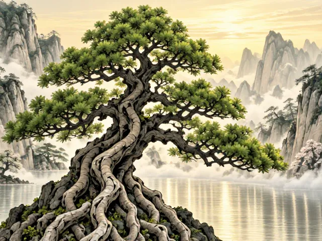 苏派巧云榕树盆景与山水盆景的意境融合与养护技巧