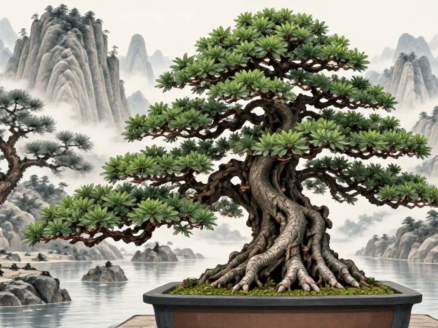 苏派巧云榕树盆景与山水盆景的意境融合与养护技巧