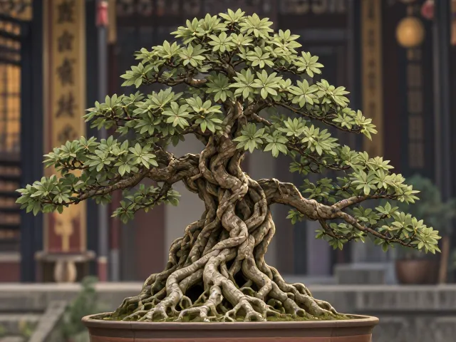 源于秦汉的榕树盆景名家作品为何高价?揭秘收藏价值