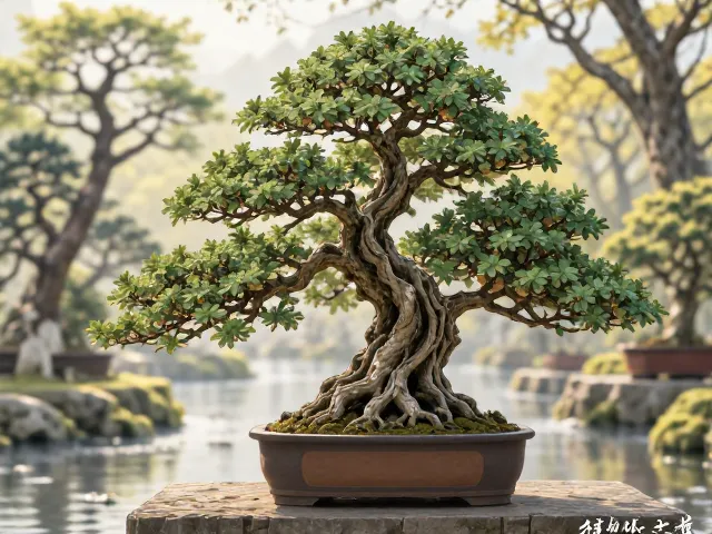 榕树盆景与树石盆景，四季变化养护指南及造型技巧