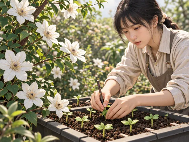 铁线莲播种育苗全攻略,从种子到爆花,轻松美化你的花园空间