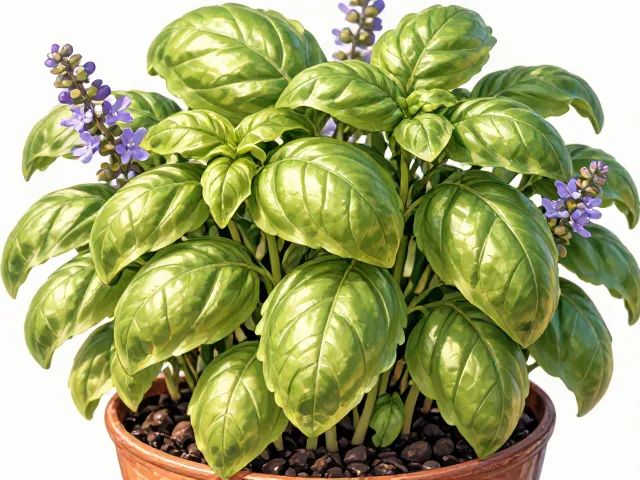 罗勒花叶俱美助消化，盆栽种植与食用功效全解析