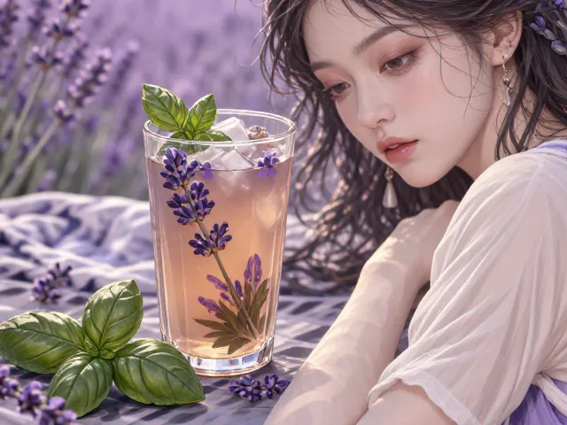 罗勒配薰衣草，微苦回甘的养生茶饮配方与功效解析