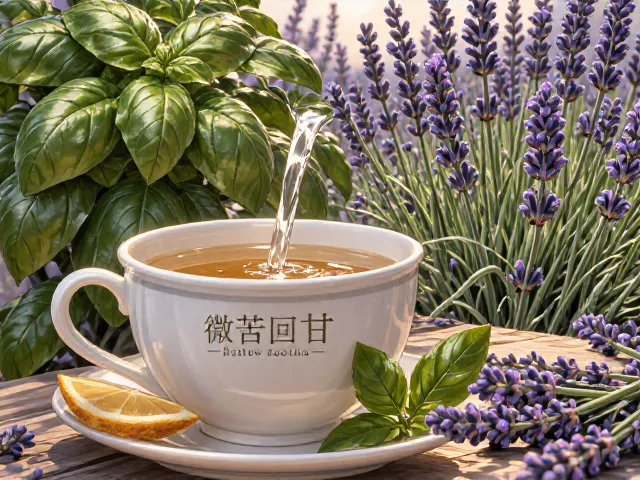 罗勒配薰衣草，微苦回甘的养生茶饮配方与功效解析