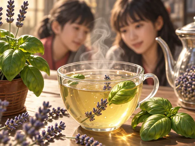 罗勒配薰衣草，微苦回甘的养生茶饮配方与功效解析
