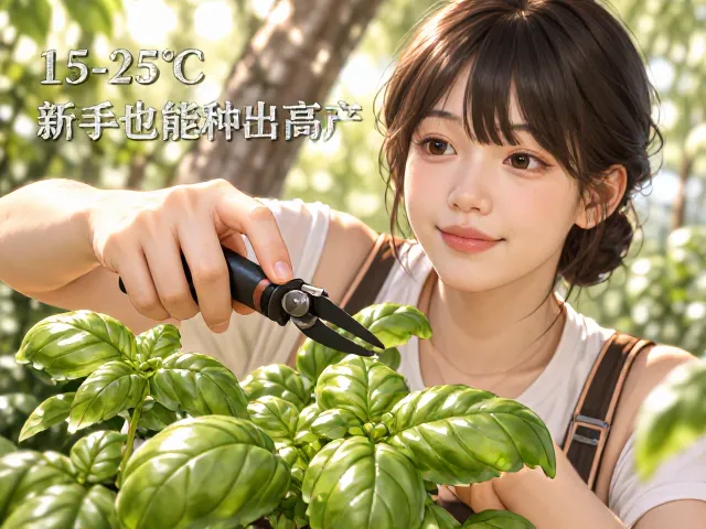 罗勒种植指南，15-25℃温和甘甜，新手也能种出高产