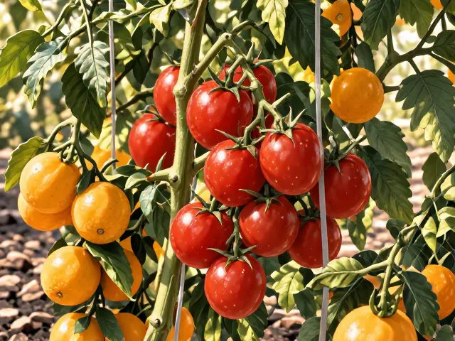 樱桃番茄金桔物理隔离种植法,防虫增产保品质