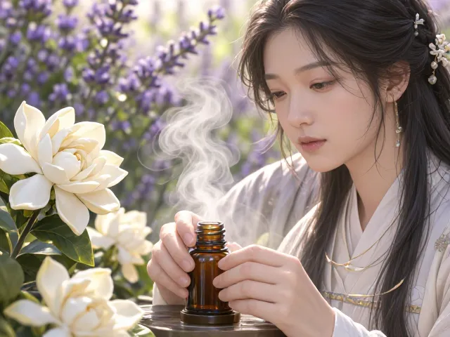 栀子花与薰衣草的宁静,揭秘水蒸气蒸馏法提取精油