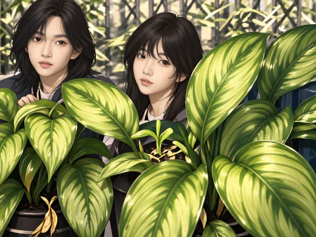 珍珠吊兰绿萝叶尖干枯?4招救活,新芽蹭蹭长