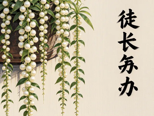 珍珠吊兰徒长怎么办？选垂坠感好的品种，株型更美观