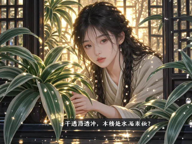 珍珠吊兰喜半阴需通风透气，这样养才翠绿不黑腐