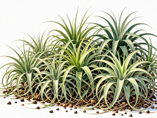 北欧极简风空气凤梨养护，有机肥助力爆盆，打造高级感家居绿植