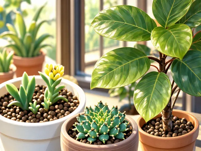 迷你景天与迷你榕养护，生物防治病虫害，打造健康室内绿植景观