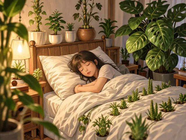 迷你景天与迷你榕卧室摆件，小巧绿植净化空气，打造治愈系睡眠空间