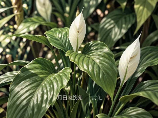 白鹤芋生长期每月施肥1次，冬季注意避免低于10℃