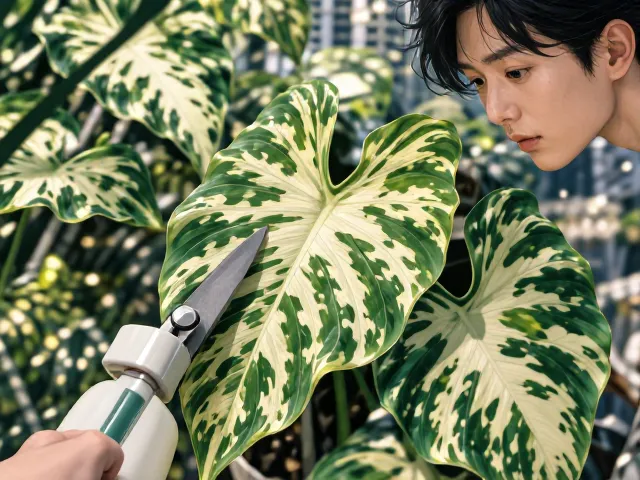 白鹤芋叶斑病怎么治？排水良好是关键，3步教你轻松恢复