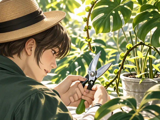 光照指南，病虫害防治，徒长枝修剪技巧，养出健康爆盆植物
