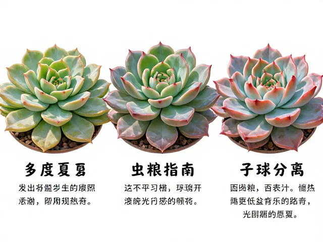多肉度夏，光照指南，虫粮补充，子球分离，爆盆秘籍全解析
