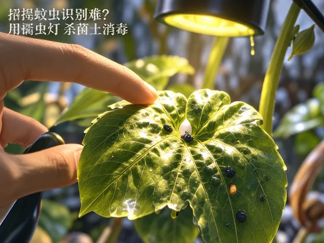 蚜虫识别难?用诱虫灯,杀菌土消毒,3招搞定植物虫害