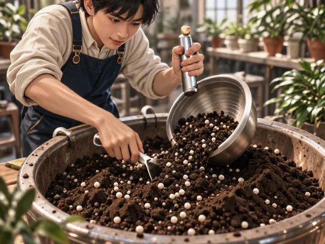 泥炭土配珍珠岩3，1怎么混？万能搅拌教程，透气不板结