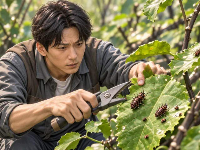 蚜虫识别与修剪病叶,冬季清园涂白防冻防虫全攻略