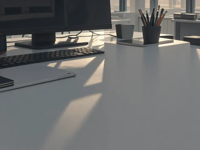 北欧简约莫兰迪色系办公室桌面布置灵感