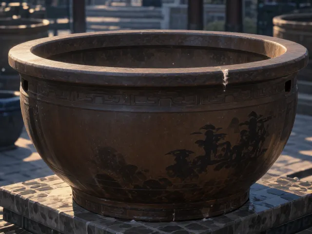 素烧陶瓷花盆，打造中式古典庭院的雅致之选