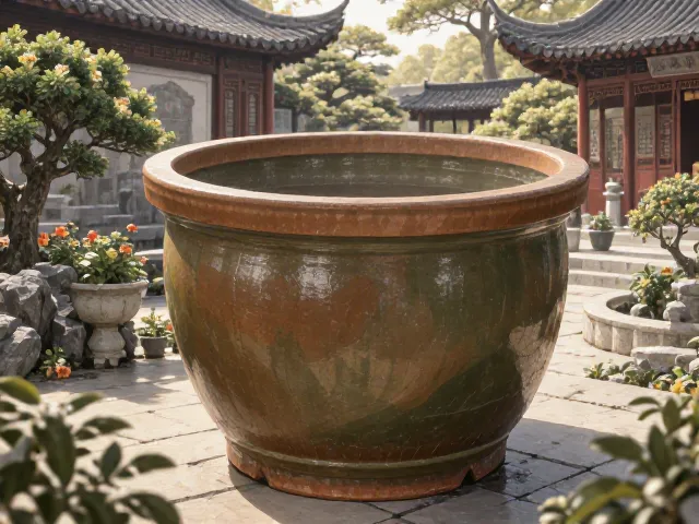 素烧陶瓷花盆，打造中式古典庭院的雅致之选