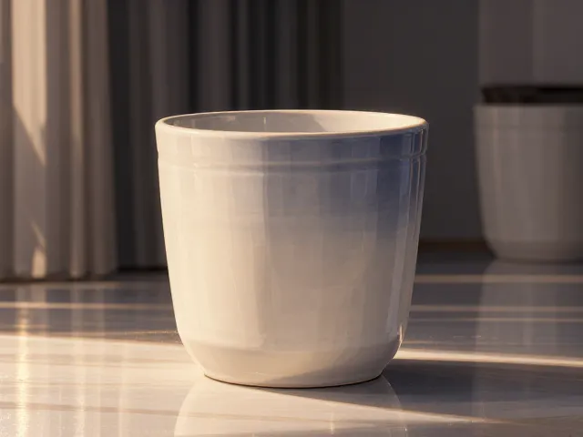 简约现代风陶瓷花盆,渐变色彩点缀家居美学