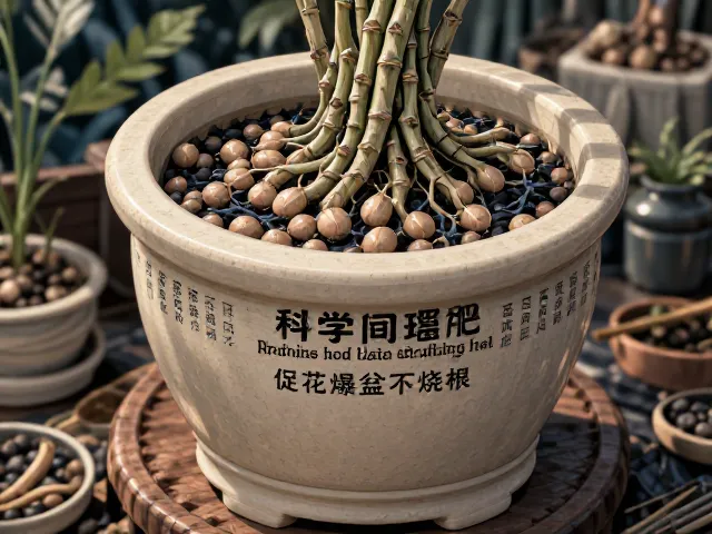 福建德化陶瓷花盆养护,科学合理施肥技巧,促花爆盆不烧根