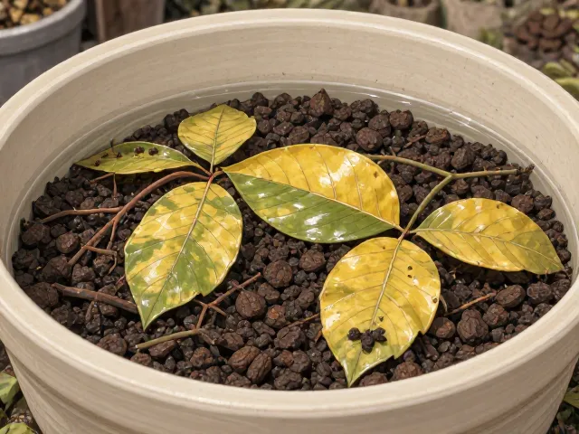 陶瓷花盆清洗托盘积水妙招,DIY材料自制排水层,告别烂根黄叶