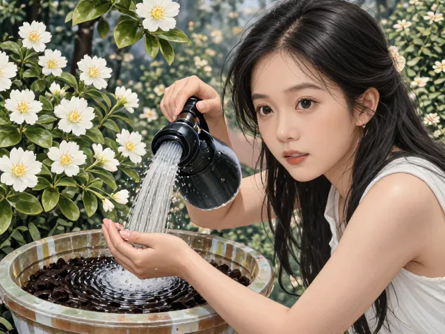 络石养护指南，喜温暖湿润，点缀白花提升视觉焦点