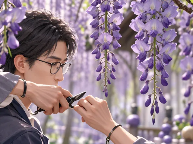 紫藤休眠芽修剪技巧，支撑引导促开花，新手必看