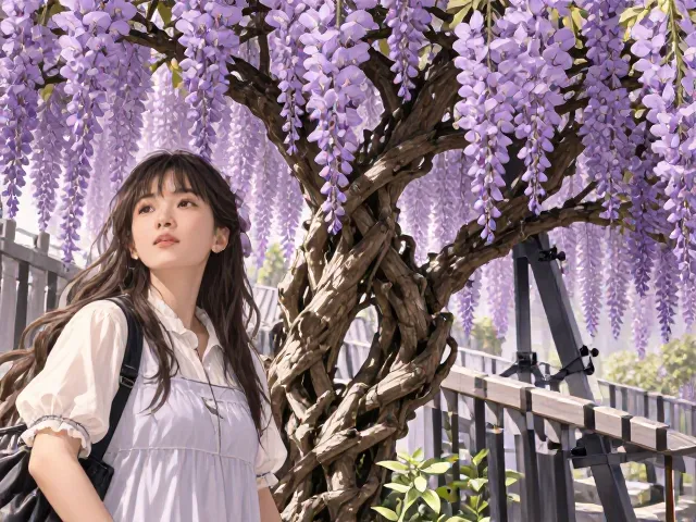 紫藤夏季繁花盛开?掌握修剪整形技巧,来年花开爆盆