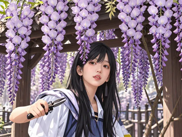 紫藤夏季繁花盛开?掌握修剪整形技巧,来年花开爆盆