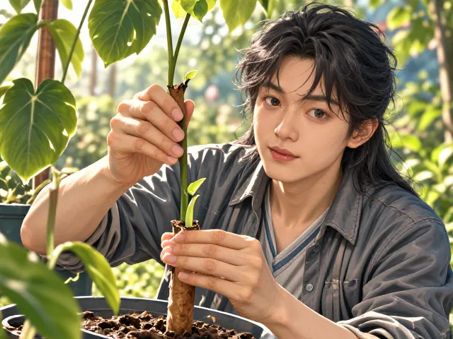 合果芋压条繁殖教程,户外遮阴处操作指南