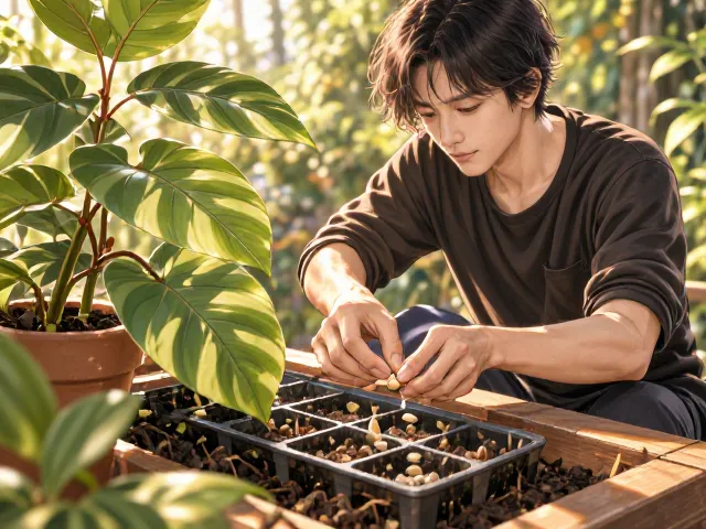 合果芋播种繁殖指南,喜半阴环境下的育苗技巧