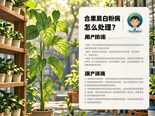 合果芋白粉病怎么处理？搭配木质花架防虫养护指南