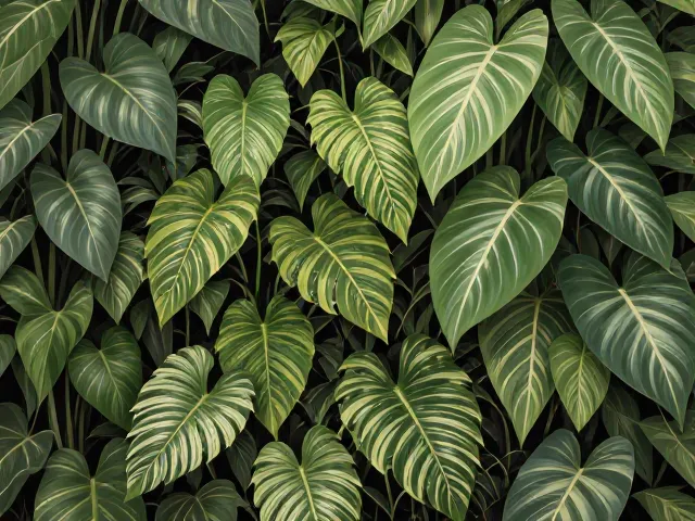 合果芋垂直绿化,耐阴植物打造室内半阴绿植墙
