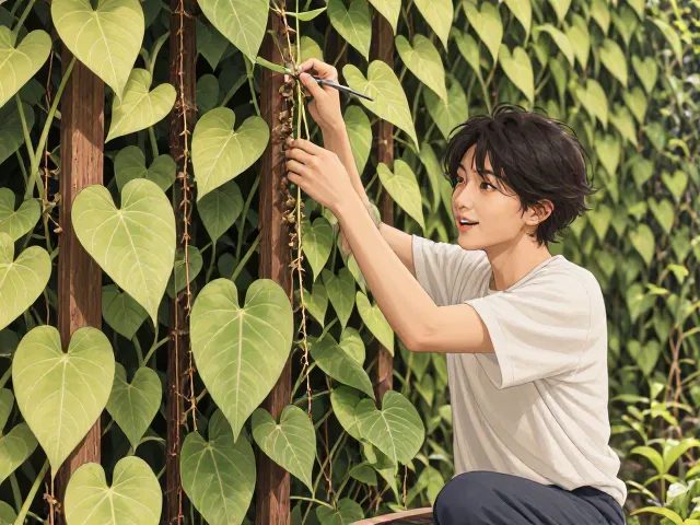 合果芋压条繁殖教程,打造高密度垂直绿化墙实操指南