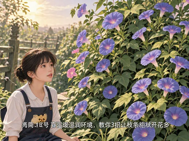 牵牛花徒长瘦弱？喜温暖湿润环境，教你3招让枝条粗壮开花多