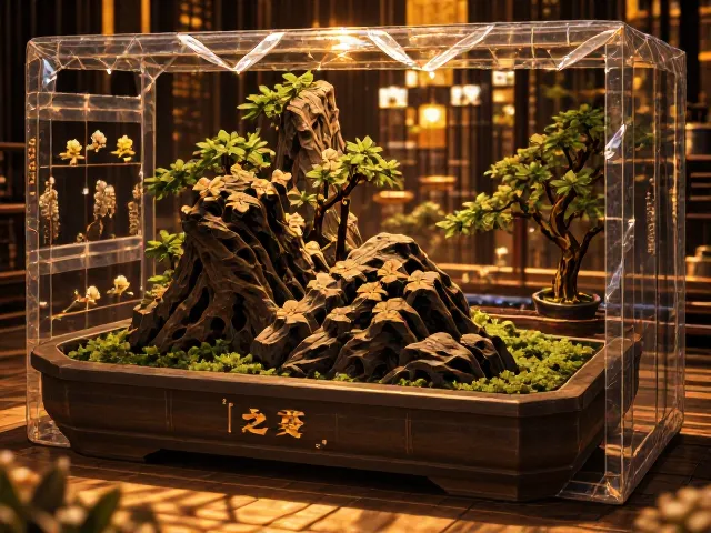 爱之蔓枯山水盆栽防震包装指南,禅意养护与运输技巧
